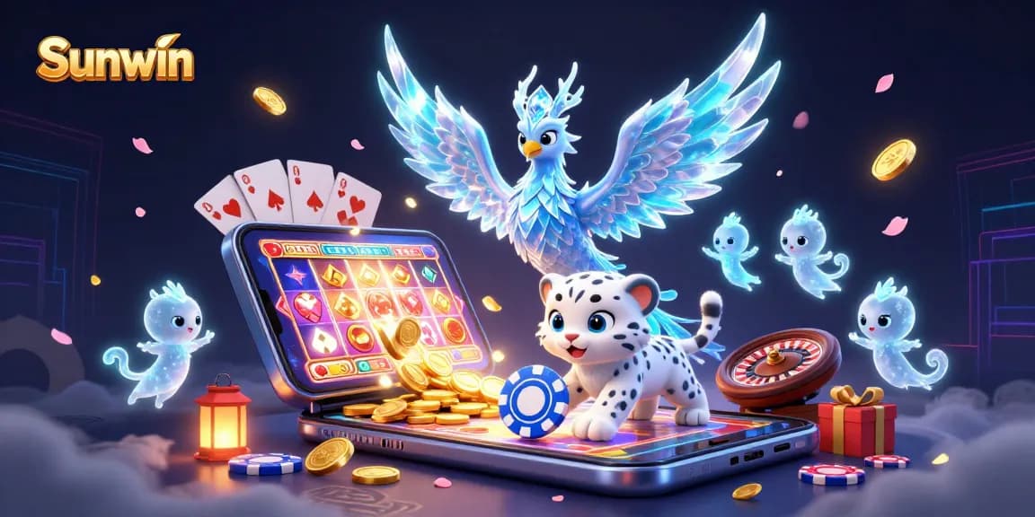 Enjoy thrilling gameplay at Sunwin with a dazzling display of casino elements and characters.