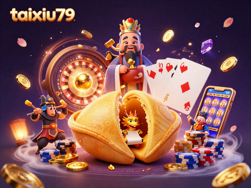 Engage with taixiu79 and explore exciting winning strategies in this dynamic 3D casino illustration.
