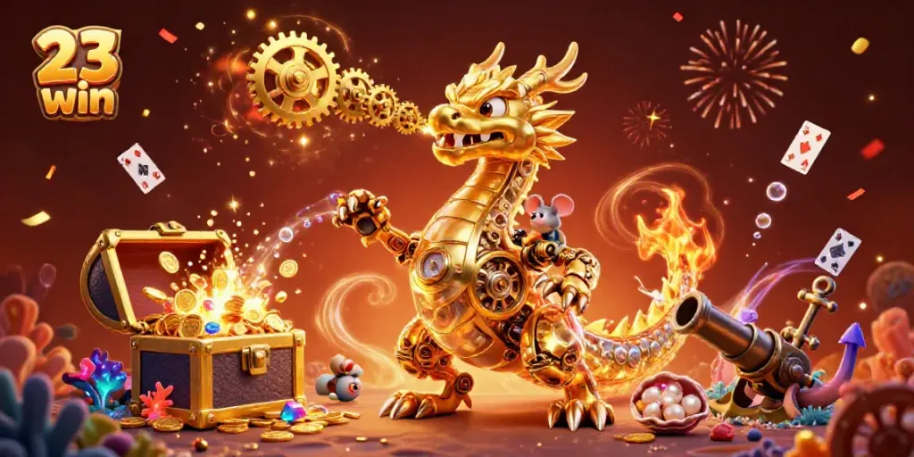 Engage with the thrilling 23 win casino experience featuring a dynamic 3D dragon and golden treasures