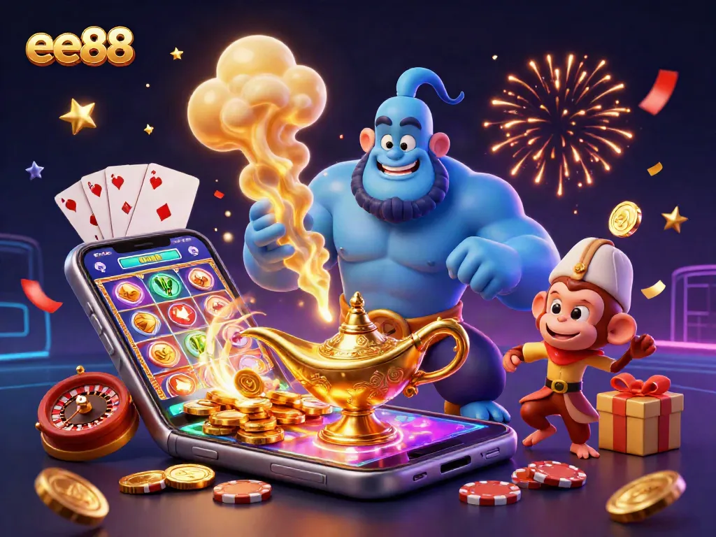 Experience exciting gameplay at ee88, featuring thrilling slots, vibrant cards, and dynamic gambling elements.