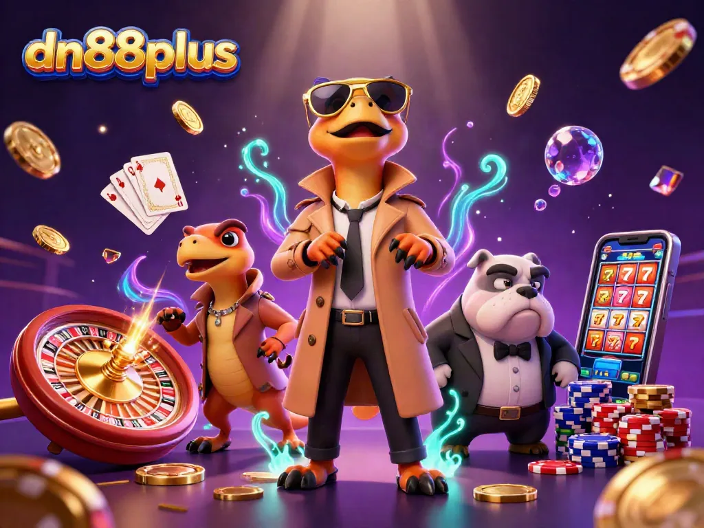 Experience thrilling gaming at dn88plus with raptors in disguise entering a VIP casino lounge.