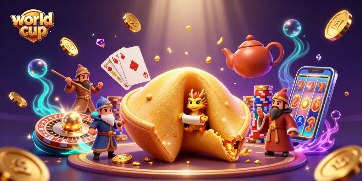 Experience the excitement of the world cup with vibrant casino elements in this rich illustration.