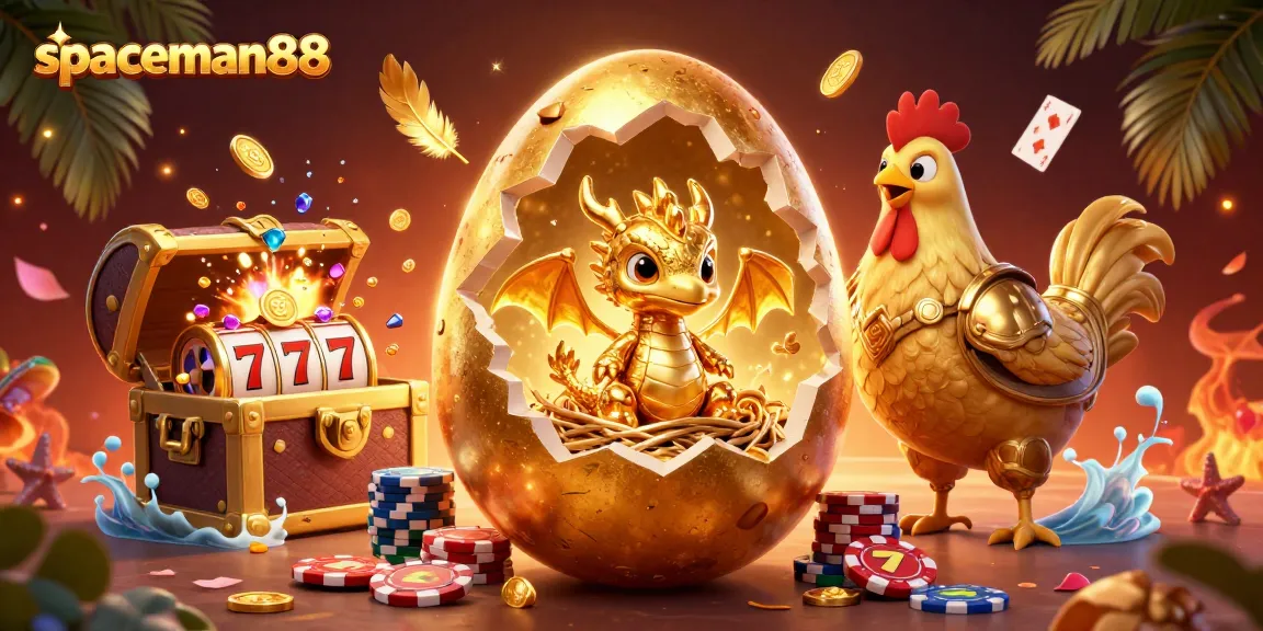 Experience the thrill of winning with spaceman88 at this vibrant cartoon casino scene.