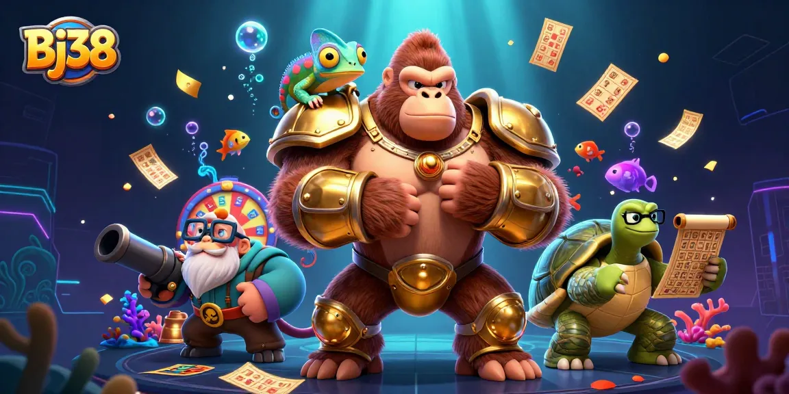 Experience thrilling gameplay at Bj38 with dynamic casino elements and colorful underwater visuals.