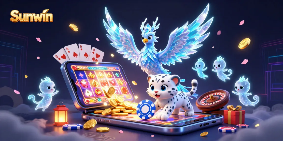 Enjoy thrilling gameplay at Sunwin with a dazzling display of casino elements and characters.